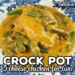 This 3 Cheese Crock Pot Chicken for Two recipe is adapted from one of our tried and true recipes that is absolutely delicious.