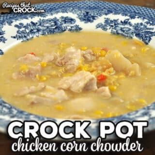This Crock Pot Chicken Corn Chowder is so easy to throw together and gives you a flavorful and filling dish to enjoy.