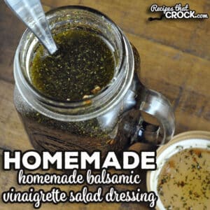 Boy, do I have a treat for you! This Homemade Balsamic Vinaigrette Salad Dressing is so quick and easy to make and tastes amazing.