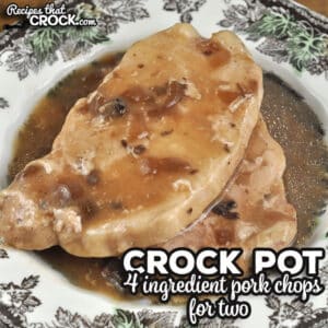 These 4 Ingredient Pork Chops for Two are so incredibly easy to put together and gives you delicious and tender chops with an amazing gravy!