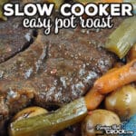 The flavor of this Easy Slow Cooker Pot Roast is incredible. This easy recipe gives you a one pot meal you will want to make again and again!