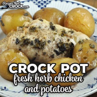 This Fresh Herb Crock Pot Chicken and Potatoes uses, you guessed it, fresh herbs and gives you a delicious main and side dish all in one.