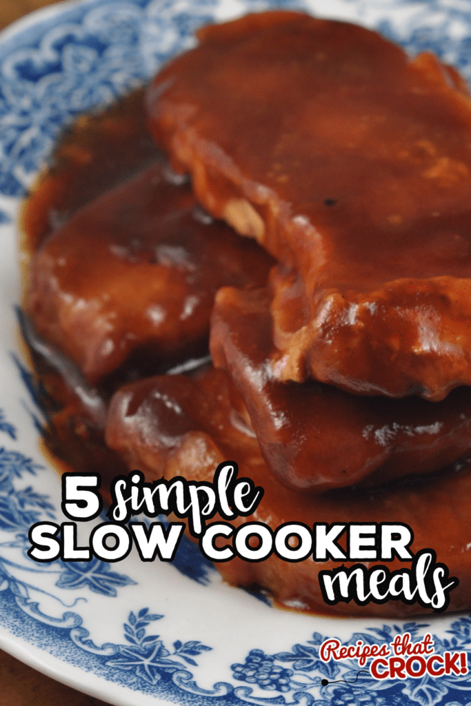 Do you need some easy crock pot dinners to get you through the week? Here are Five Slow Cooker Meals to Try This Week! These recipes are so easy you can have one of the non-main cooks in the house put them on for you.