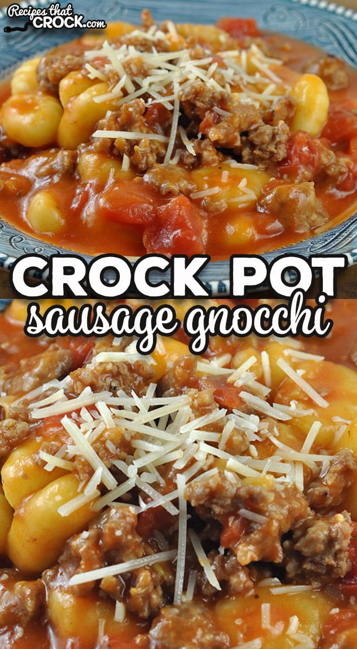 This Crock Pot Sausage Gnocchi is super quick and easy to throw together, cooks up in around an hour and tastes amazing!