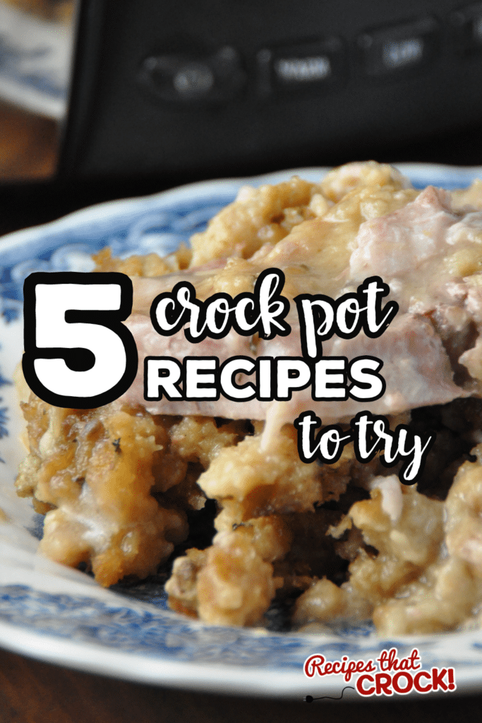 We've all been there. It is time again to decide what's for dinner. Here are Five Crock Pot Recipes to Try When You Don't Know What to Make.