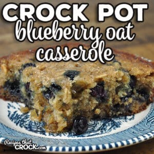 This Crock Pot Blueberry Oat Casserole is a delicious breakfast that is made from scratch while still being easy to make.