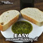 If you love a good dipping oil for some crusty bread, then you don't want to miss this Easy Seasoned Dipping Oil. It is so good!