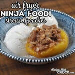 This easy Ninja Foodi Streusel Peaches recipe is a quick way to make a delicious treat for just yourself or for you and some loved ones!