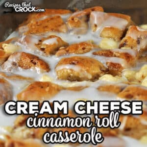 If you are looking for a delicious treat for breakfast, I highly recommend this Cream Cheese Cinnamon Roll Casserole oven recipe. Yum!