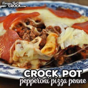This Crock Pot Pepperoni Pizza Penne recipe is super simple to make, can be easily altered to your personal preferences and tastes great!