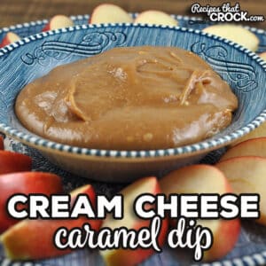 This Cream Cheese Caramel Dip is the stove top version of one of our most loved crock pot recipes. It is the perfect sweet treat to go with apples!