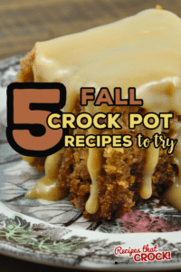 Tis the season for apples, pumpkins and pecans and we have the recipes for you! Here are five fall crock Pot Recipes to try next week!