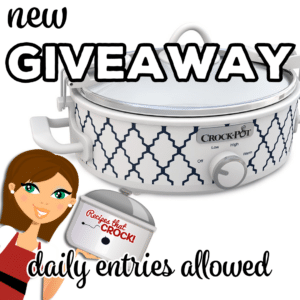 We are holding a NEW Mini Casserole Crock Giveaway as a special thanks to our readers and newsletter subscribers!