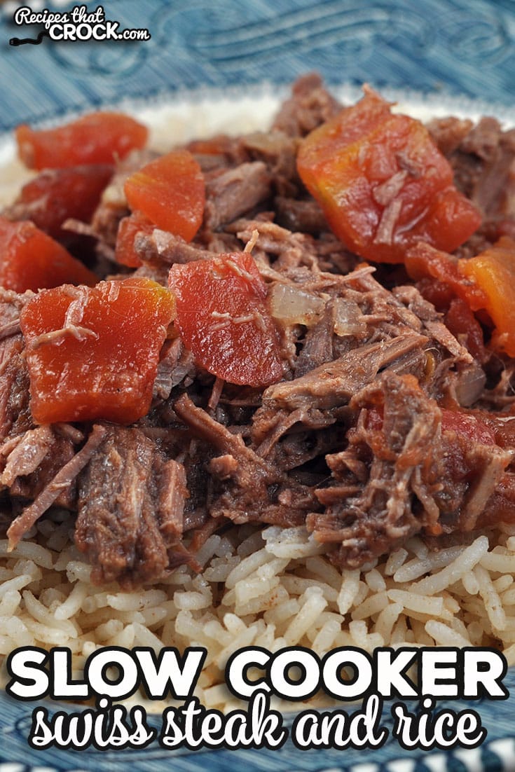 Are you in the mood for the for some delicious comfort food that is easy to make? Check out this Slow Cooker Swiss Steak and Rice recipe.