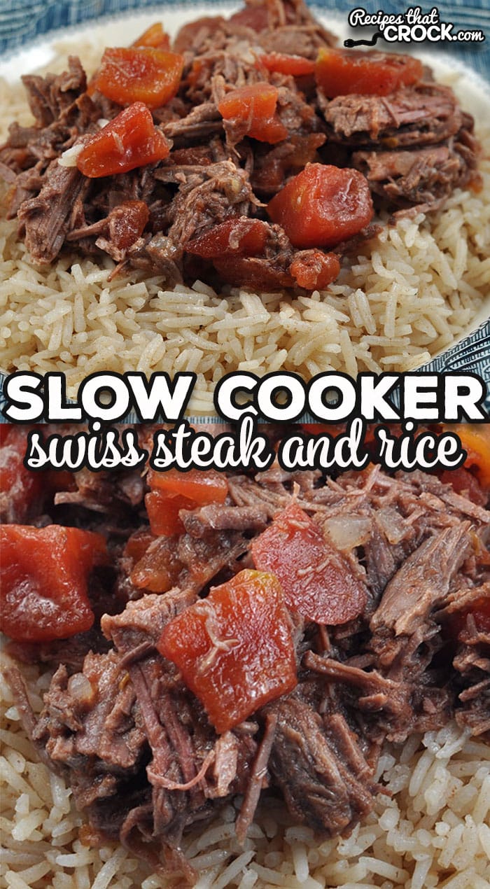 Are you in the mood for the for some delicious comfort food that is easy to make? Check out this Slow Cooker Swiss Steak and Rice recipe.