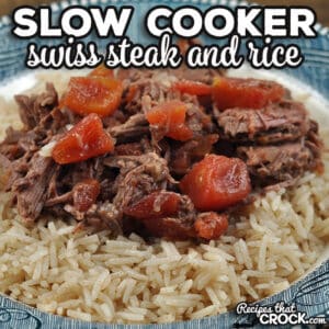 Are you in the mood for the for some delicious comfort food that is easy to make? Check out this Slow Cooker Swiss Steak and Rice recipe.