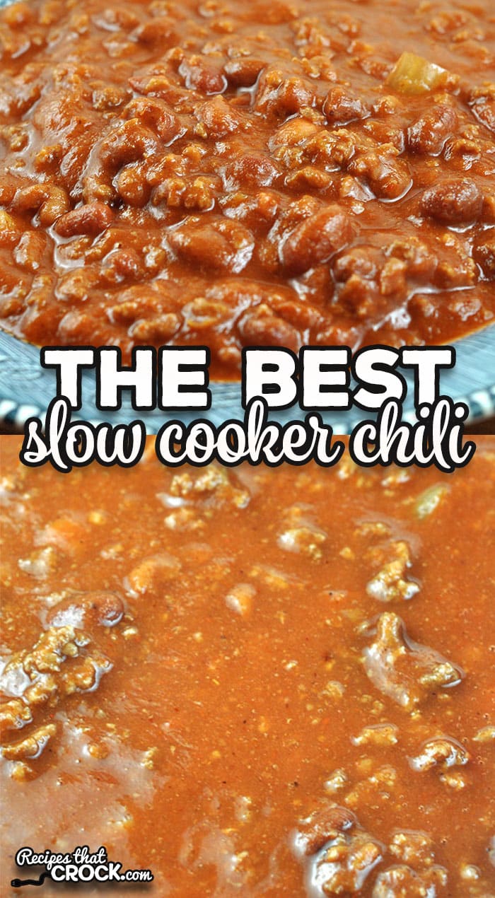 This recipe is The Best Slow Cooker Chili I have ever had. It is super simple to make, tastes amazing and is always a crowd pleaser!