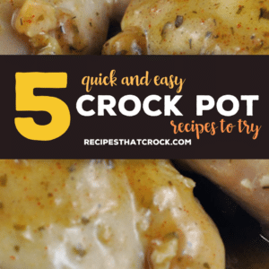 When life gets hectic, the slow cooker can be your best friend. Here are five quick and easy crock pot recipes to try next week.