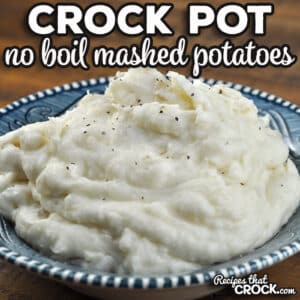 If you are looking for an easy way to make delicious mashed potatoes that does not use up stove top space, check out this No Boil Crock Pot Mashed Potatoes recipe!