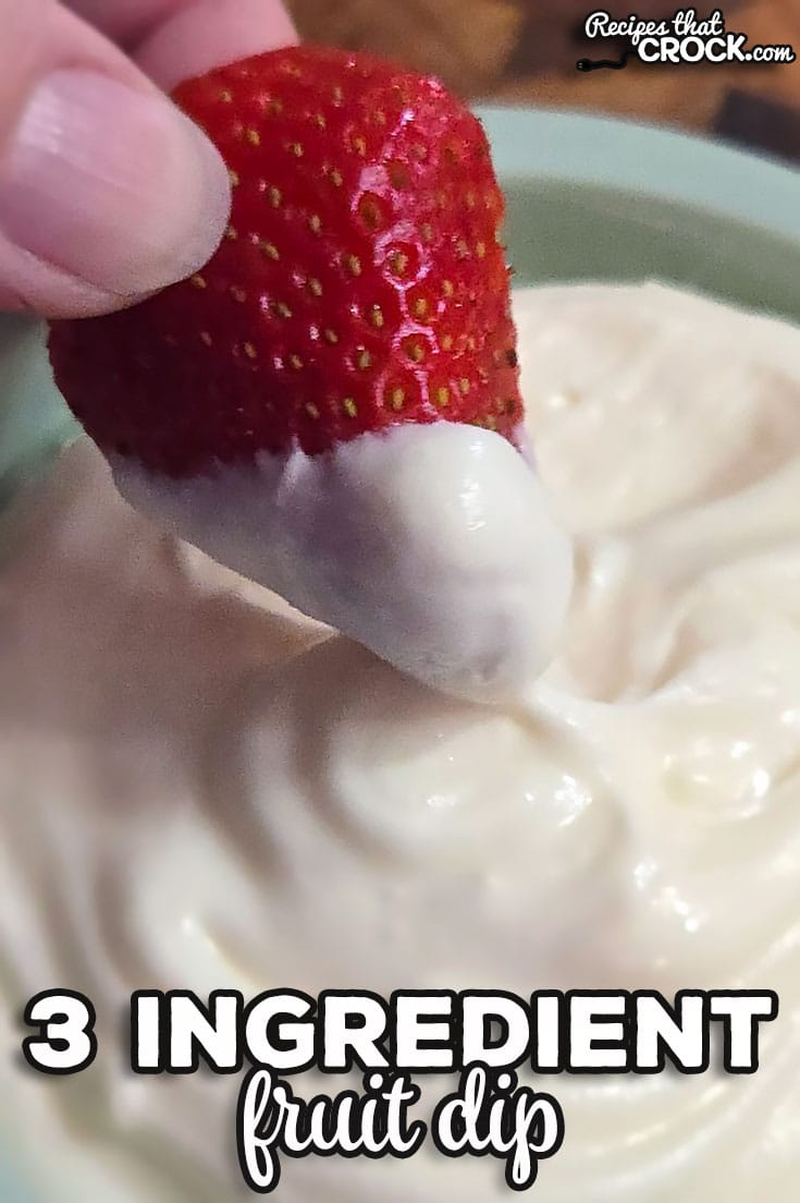 This classic 3 Ingredient Fruit Dip is super simple to make and tastes so good with a wide variety of fruits. It is the perfect treat for a party or at home!