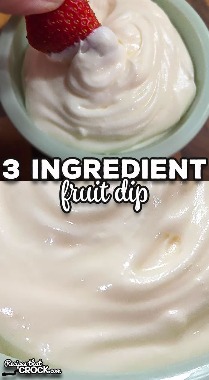 This classic 3 Ingredient Fruit Dip is super simple to make and tastes so good with a wide variety of fruits. It is the perfect treat for a party or at home!