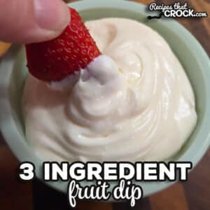 This classic 3 Ingredient Fruit Dip is super simple to make and tastes so good with a wide variety of fruits. It is the perfect treat for a party or at home!