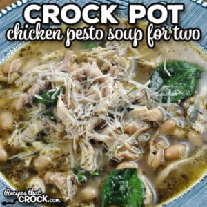 Crock Pot Chicken Pesto Soup for Two
