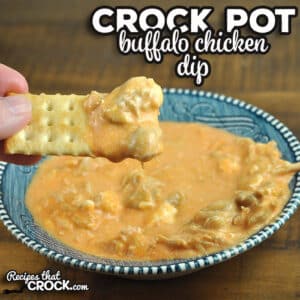 This Buffalo Chicken Crock Pot Dip is perfect to bring to a game day party or potluck, or to make as a treat for yourself at home!