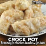 If you are looking for some delicious comfort food, check out these Homestyle Crock Pot Chicken Tenders for Two. They are amazing!