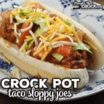 You can feed a crowd with this Crock Pot Taco Sloppy Joes recipe. It is also easy to throw together and tastes great!