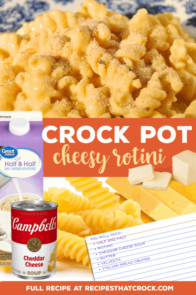 This Cheesy Crock Pot Rotini might just be the perfect comfort food, and by using the double broiler method, clean-up is a snap!