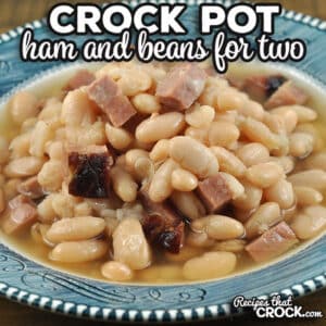 This Crock Pot Ham and Beans for Two is such an easy way to have comfort food dinner any time of year, and you do not have to soak the beans overnight!