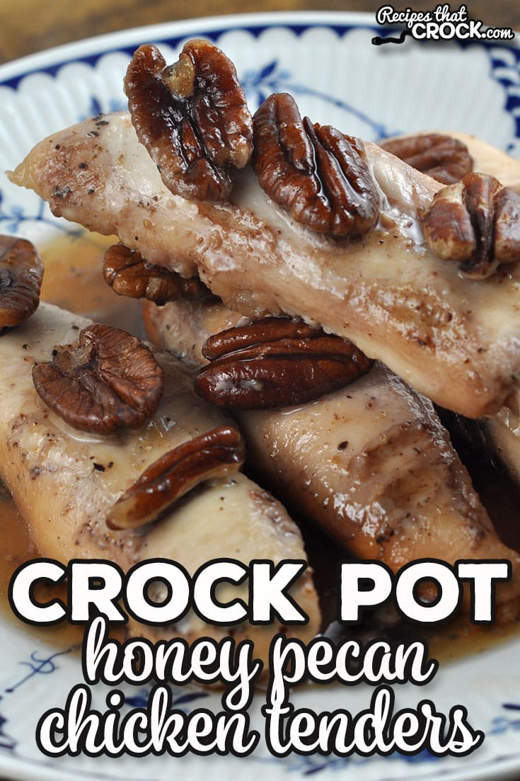 Sweet and a hint of savory come together to make a tender and flavorful dish with this Crock Pot Honey Pecan Chicken Tenders recipe.