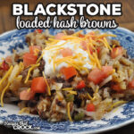 Are you in the mood for a delicious all in one meal on your Blackstone? Then, I highly recommend trying this Blackstone Loaded Hash Browns recipe.