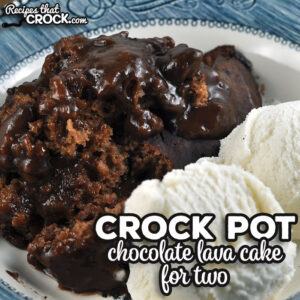 This Crock Pot Chocolate Lava Cake for Two is a decadent dessert that is easy to make and perfect for when you want an amazing treat!