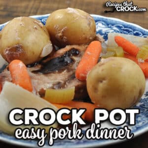 If you are looking for an amazing one pot meal, then I highly suggest trying this Easy Crock Pot Pork Dinner.