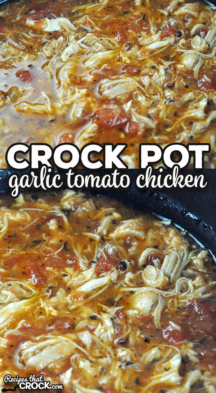 This Garlic Tomato Crock Pot Chicken recipe is easy to throw together, tastes amazing, is versatile and freezes well.