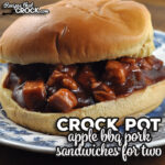 This dump and go Apple BBQ Crock Pot Pork Sandwiches for Two recipe is as delicious as it is easy. You are going to love it!