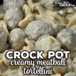 With less than ten minutes needed for prepping this recipe and a quick cooking time, Creamy Crock Pot Meatball Tortellini is sure to be a new favorite!