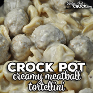 With less than ten minutes needed for prepping this recipe and a quick cooking time, Creamy Crock Pot Meatball Tortellini is sure to be a new favorite!