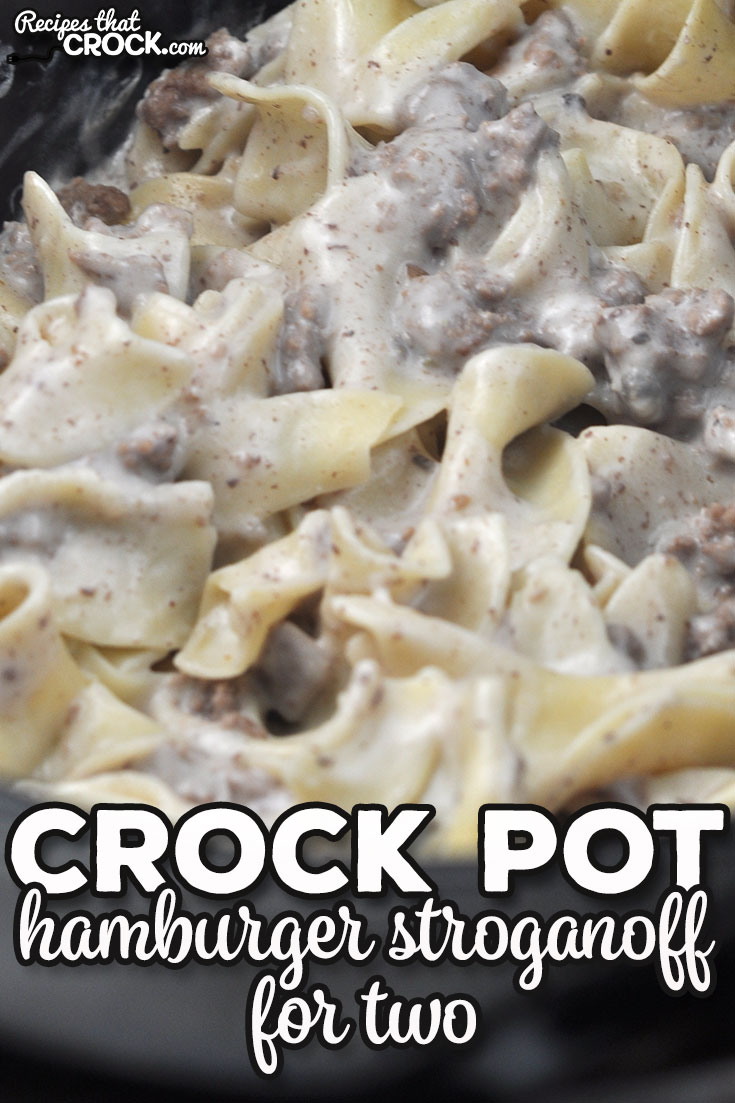 If you are looking for some delicious comfort food with two servings, I highly recommend checking out this Crock Pot Hamburger Stroganoff for Two.