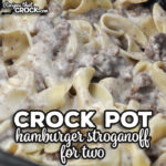 If you are looking for some delicious comfort food with two servings, I highly recommend checking out this Crock Pot Hamburger Stroganoff for Two.