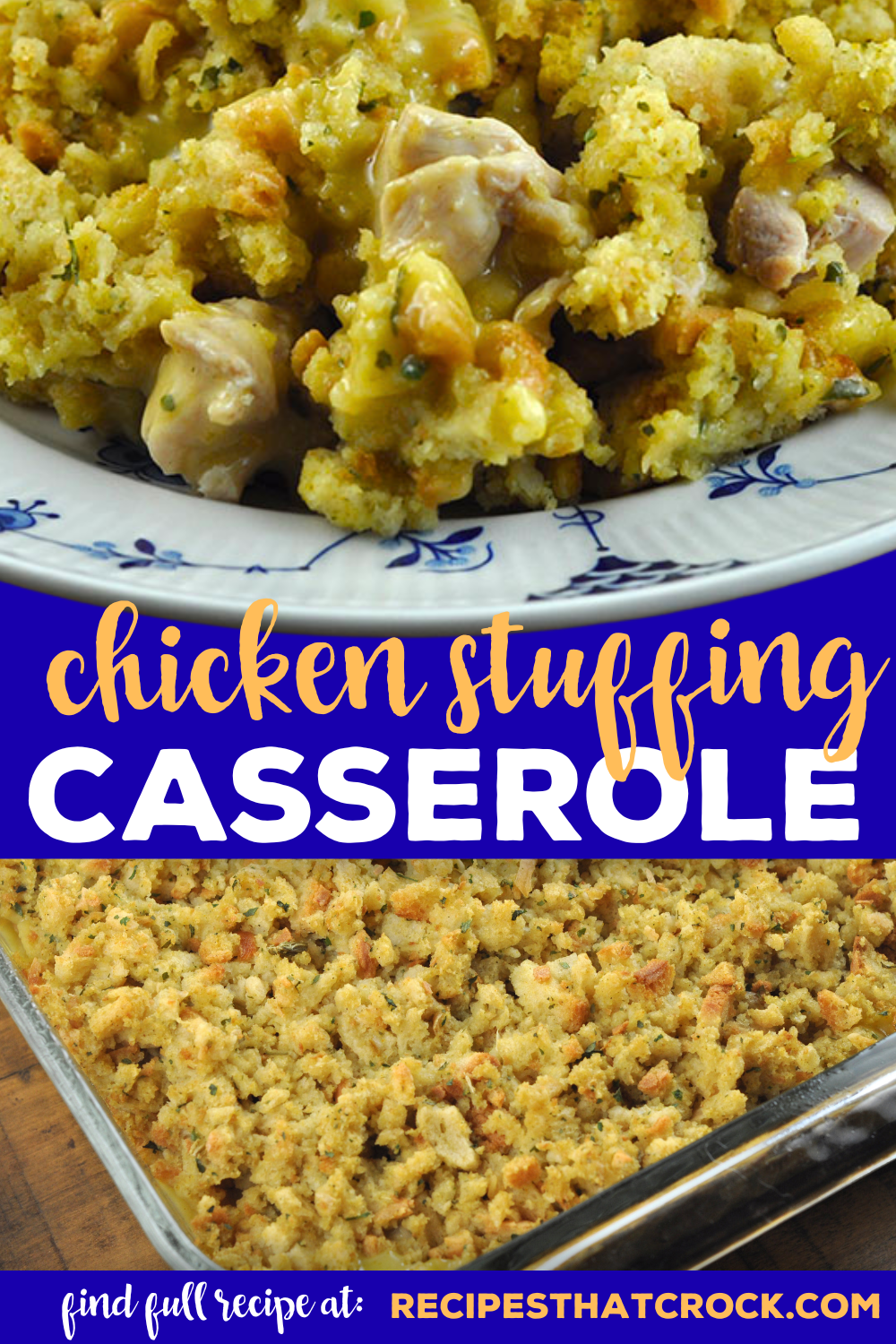 This Easy Chicken Stuffing Casserole oven recipe is adapted from our Slow Cooker Chicken Stuffing Casserole. It tastes just as great as the original!