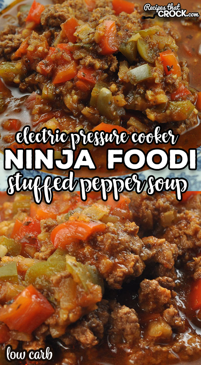 Low carb has never tasted so good as it does with this delicious Ninja Foodi Stuffed Pepper Soup recipe. It was an instant favorite here!