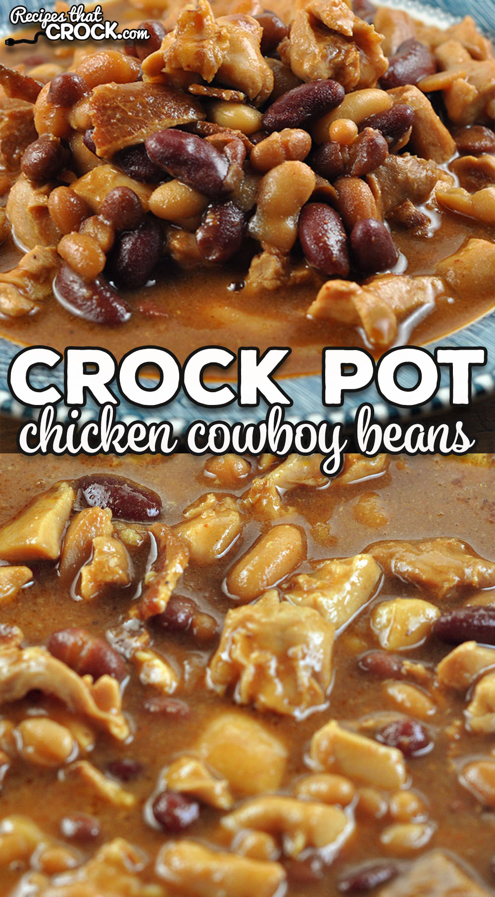 This Chicken Crock Pot Cowboy Beans recipe is easy to make, tastes great and can serve a crowd. It is sure to become an instant favorite.