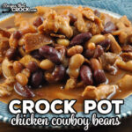This Chicken Crock Pot Cowboy Beans recipe is easy to make, tastes great and can serve a crowd. It is sure to become an instant favorite.