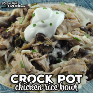 If dump and go recipes that give you a flavorful dish are your favorite, you should try this Chicken Crock Pot Rice Bowl recipe.