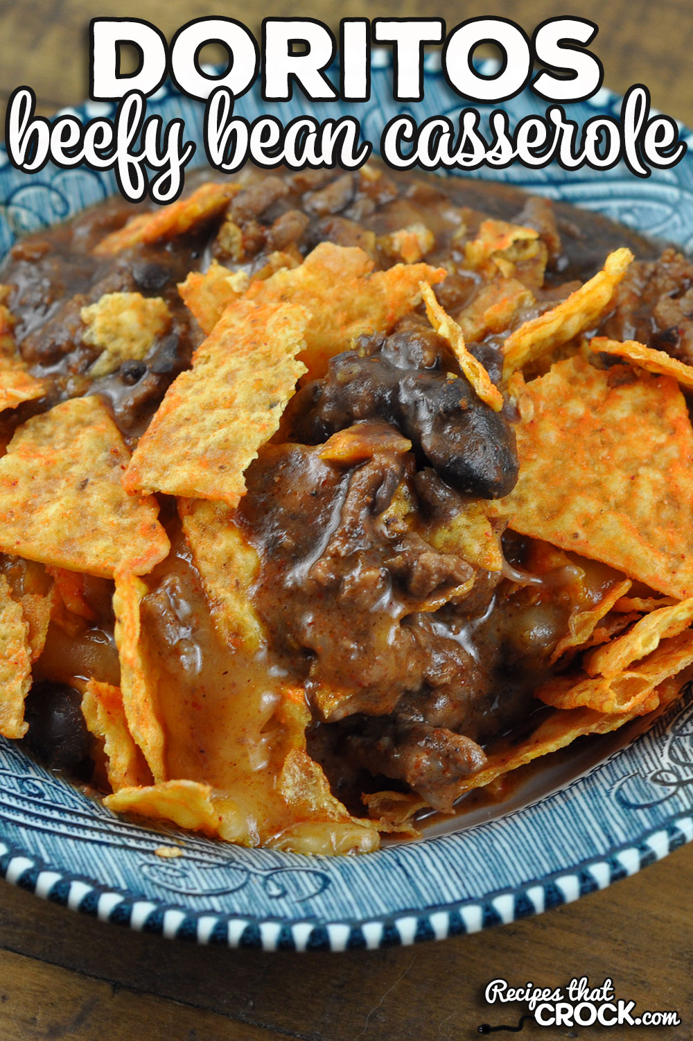 This quick and easy Doritos Beefy Bean Casserole recipe for your oven preps quickly and bakes in just 15 minutes.