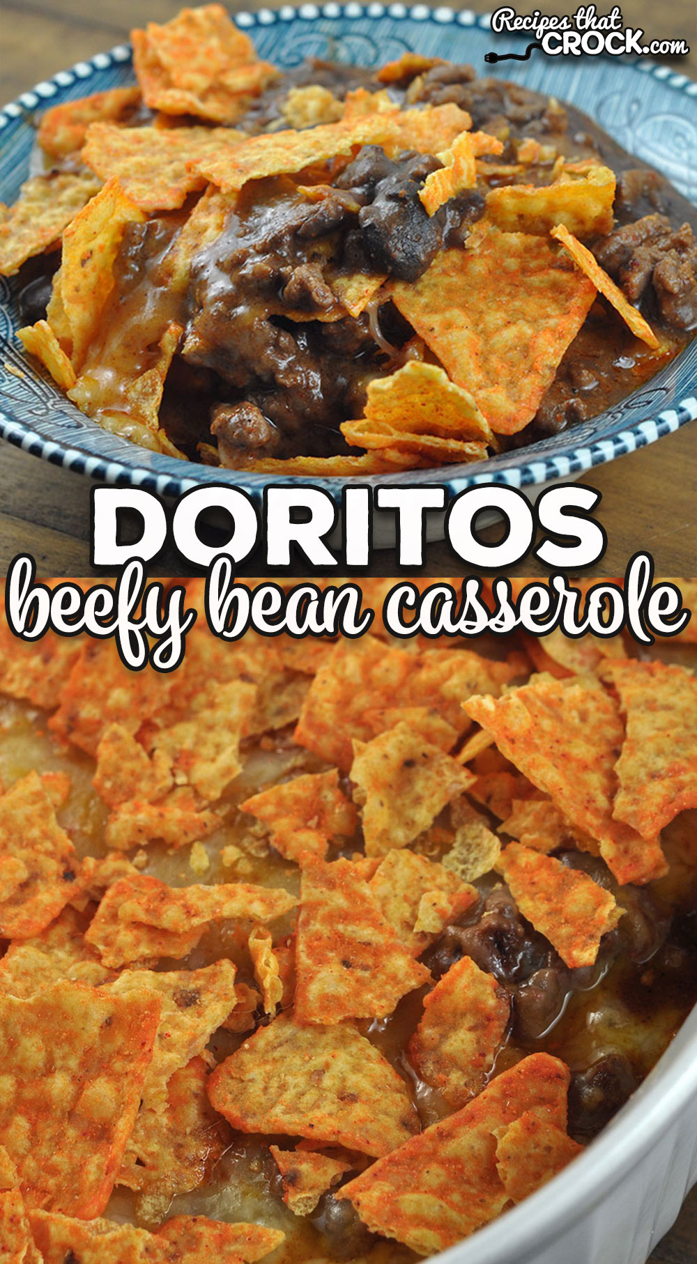 This quick and easy Doritos Beefy Bean Casserole recipe for your oven preps quickly and bakes in just 15 minutes.
