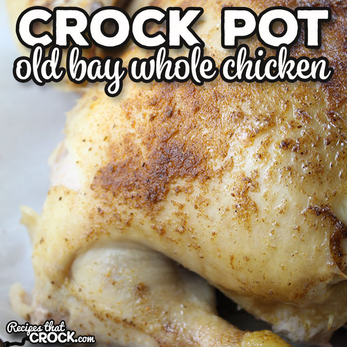 This Old Bay Crock Pot Whole Chicken only has three ingredients, so it is super easy to make. Even better, it is delicious too!